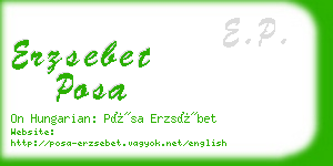 erzsebet posa business card